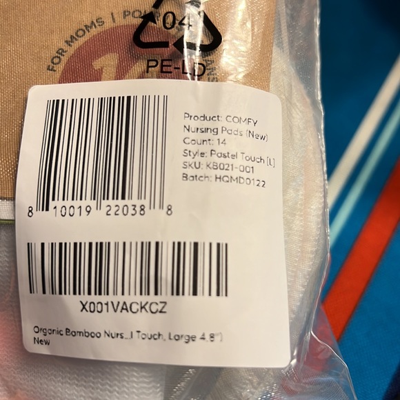 Organic Bamboo Nursing Pads - 14 count - Picture 3 of 3